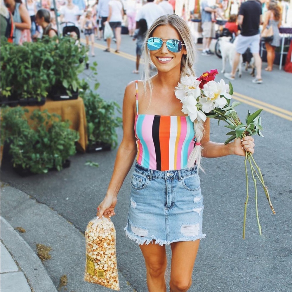 COPY - Distressed Denim skirt